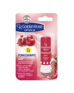 Balsam për buzët, Pomegranate, Golden Rose, plastikë, 5.5 ml, e kuqe, 1 copë