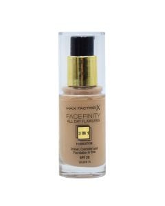 Fondatinë e lëngshme sprai për makeup 3 në 1, 75 Golden, All Day Flawless, FaceFinity, Max Factor, plastikë dhe qelq, 30 ml, bezhë, 1 copë