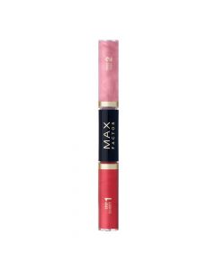 2 in 1 lipstick and lip gloss, 510 Radiant Rose, LipFinity Color & Gloss, Max Factor, plastic, 3 ml, coral red and pink, 1 piece