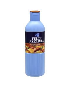 Shampo trupi, Ambra & Argan, Felce Azzurra, Paglieri, plastikë, 650 ml, blu dhe kafe, 1 copë