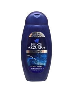 Hair and body shampoo, Cool Blue, Felce Azzurra, Paglieri, plastic, 400 ml, blue, 1 piece