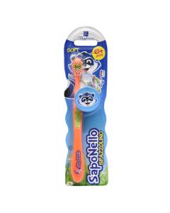 Toothbrush for kids, Saponello, Paglieri, plastic, 22x5 cm, miscellaneous, 1 piece