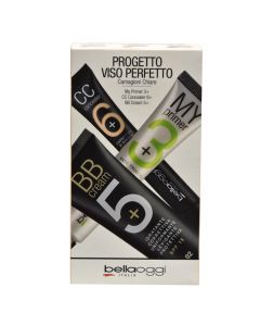 Set makeup-i, Carnagioni Chiari, Bella Oggi, plastikë, 8.5x14.5 cm, e bardhë, e zezë dhe e gjelbër, 3 copë