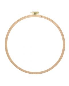 Embroidery hoop, no. 6/7, wood, 24 cm, beige, 1 piece