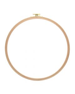 Embroidery hoop, no. 8, wood, 29 cm, beige, 1 piece
