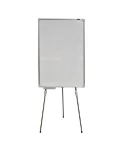 White board with three legs, Interpano, melamine, plastic and aluminum, 100x70 cm, white, 1 piece