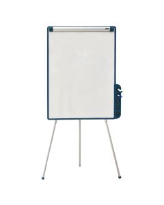 White board with three legs, Siam, melamine and plastic, 100x70 cm, white and blue, 1 piece