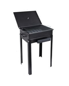 Portable barbecue (grill), 30x40x66 cm, metal, gray