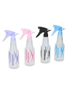 Spray bottle, plastic, 500 ml, 5.5x5.5x21cm, mixed