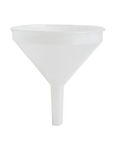 Plastic funnel, Ø 12 cm, white