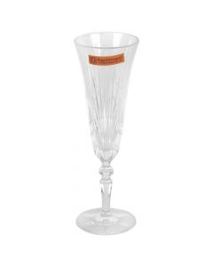 Champagne glass (Pk 6), Size: D.6.5 x20.5 cm, Color: Clear, Material: 24% Lead Crystal