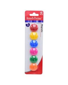 Whiteboard magnets set, metal, 3 cm, miscellaneous, 6 pieces