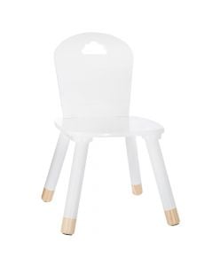 Chair for children, Sweet, Alandeko, wood, 50x26x28 cm, white, 1 piece