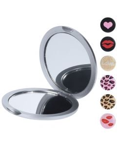 Pasqyrë për makeup, plastikë ABS dhe qelq, Ø6.5 cm, mikse, 1 copë