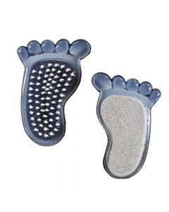 Pumice stone foot scrubber, Eleganza, plastic, polystyrene and pumice stone, 11x7x3 cm, miscellaneous, 1 piece