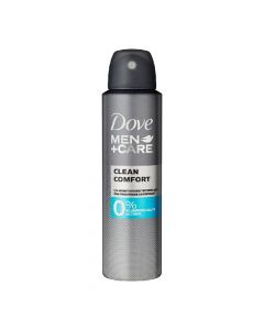 Antiperspirant spray for men clean comfort, Dove, plastic and metal, 150 ml, gray, 1 piece