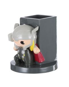 Mbajtëse për lapsat me figurë Thor, Marvel, Miniso, resin, 8.8x8.8x9.2 cm, e kuqe dhe gri e errët, 1 copë