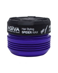 Hair wax, 02 Spider Effect, Agiva, plastic, 175 ml, green, 1 piece