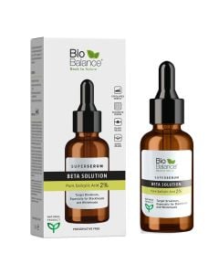 Serum purifikues për lëkurën e fytyrës, Beta Solution, Super Serum, Bio Balance, plastikë dhe qelq, 30 ml, e zezë, e bardhë dhe kafe, 1 copë