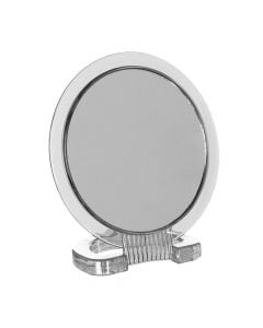 Pasqyrë kozmetike, 5Five, polistiren dhe qelq, Ø22.5 cm, transparente, 1 copë