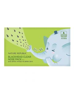Blackhead cleansing nose strips, Nature Republic, microfiber, 0.2 g, green, 1 piece