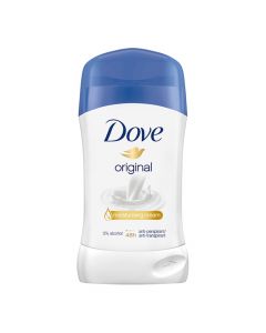 Stick deodorant, Original, Dove, plastic, 40 ml, white and blue, 1 piece