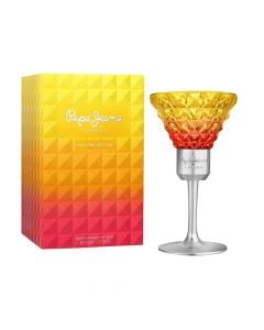 Eau de toilette (EDT) for women, Cocktail Edition For Her, Pepe Jeans, glass and metal, 30 ml, coral and yellow, 1 piece