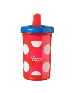 Baby drinking cup, Super Sipper, Free Flow, Tommee Tippee, polypropylene and silicone, 300 ml, blue and red, 1 piece