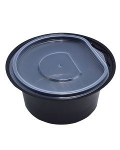 Tas njëpërdorimësh për ushqime, plastikë, 700 g, e zezë, 1 copë