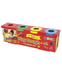 Plastelinë, Globox, plastelinë dhe plastikë, 520 g, mikse, 4 copë