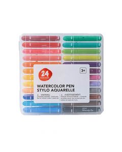 Markera me ngjyra për fëmijë, Miniso, plastikë, 20.8x21.4x2.3 cm, mikse, 24 copë