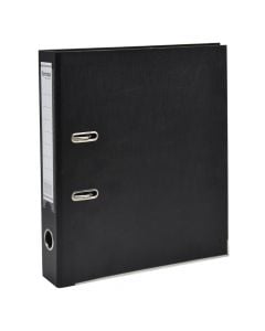 Folder with mechanism, Fornax, premium, A4, 6 cm, black, 1 piece