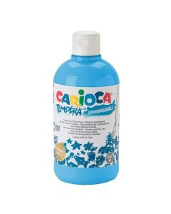 Tempera paint for kids, Carioca, plastic, 500 ml, light blue, 1 piece