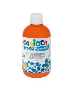 Bojë tempera për fëmijë, Carioca, plastikë, 500 ml, portokalli, 1 copë