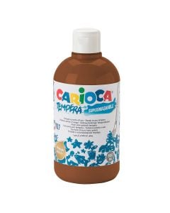 Tempera paint for kids, Carioca, plastic, 500 ml, brown, 1 piece