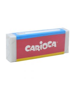 Pencil eraser, Carioca, rubber, 7x2 cm, white, 1 piece