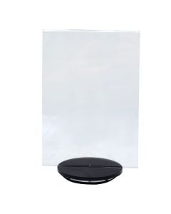 Rotating menu holder, Cartolandia, plastic, 21x14.8 cm, transparent, 1 piece