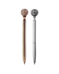 Stilolaps me gurë të vegjël dekorativë, Tesoro, Diakakis, metal dhe plastikë, 17 cm, mikse, 1 copë