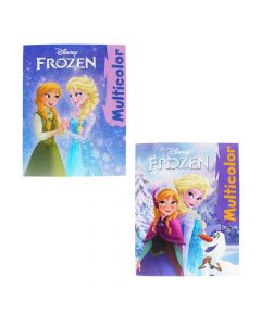 Set për ngjyrosje, për fëmijë, Frozen Disney, Giga Block, Art Grego, dru, dyllë dhe letër, 42x43 cm, mikse, 21 copë