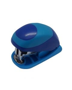 Mini stapler, Onyx, plastic and metal, 5.5x5.5x3.4 cm, blue, 1 piece
