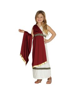 Dress Up Dress Archeon Girls, 7-9 years, White,Red