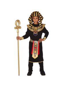 Kostum Halloween, Faraon, poliestër, 7-9 vjec, kafe, verdhë