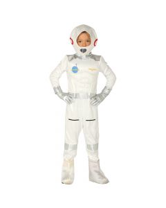 Kostum Halloweeni për meshkuj, Astronaut, jumpsuit, poliestër, 125-135, e bardhë