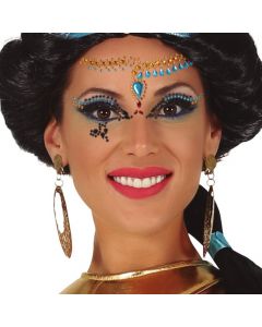 Bizhuteri dhe tatuazhe për fytyrën, Egyptian Jewellery, plastikë, 30x13 cm, mikse, 1 copë