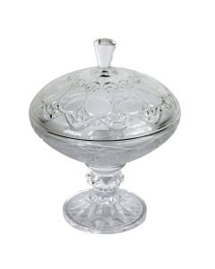 Sugar bowl, Size: D.8.5 x23 cm, Color: Clear, Material: Glass