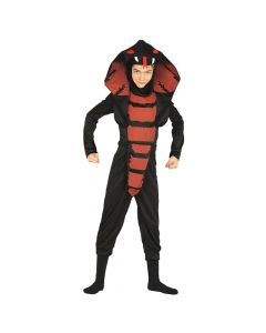 Kostum per meshkuj, Cobra Ninja, 5-6 vjec, zeze, kuqe