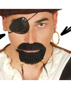 Black PVC Pirate Bandage with Earring