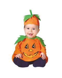 Kostum për beba, kungull, 12,24 muaj, portokalli, jeshile