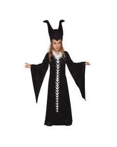 Kostum për fëmijë, Maleficent, 5-6 vjec, e zezë, bardhë