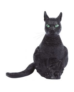 Mace e zezë dekorative, lateks, 35 cm, e zezë, 1 copë